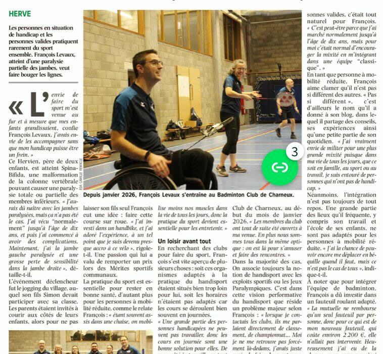 Pas6Différent : article dans l'Avenir