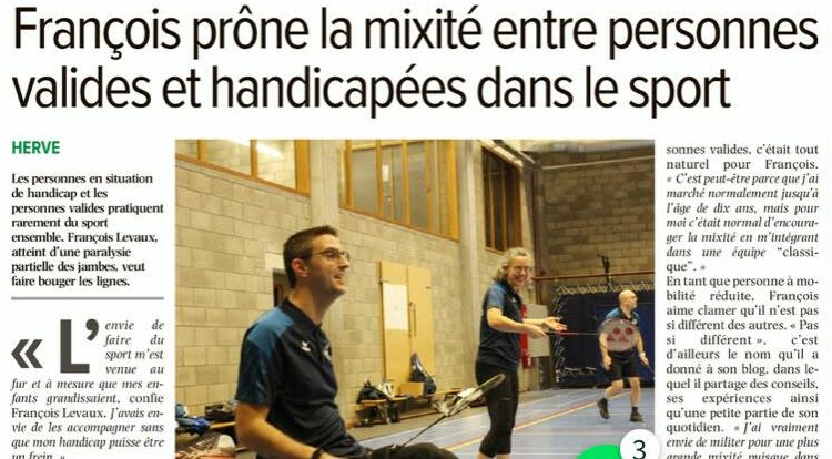 Pas6Différent : article dans l'Avenir